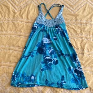Blue/Green Vanity Tank Top